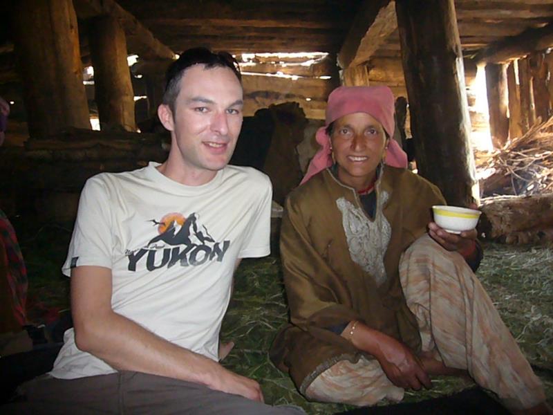 Gypsy tent for kashmiri chai.